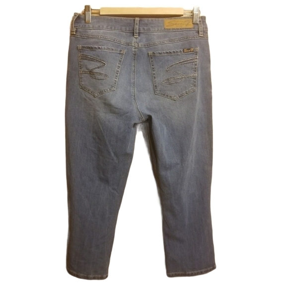 Seven7 Jeans | Light-Washed Cropped Skinny Jeans (Size 8) - Picture 10 of 10